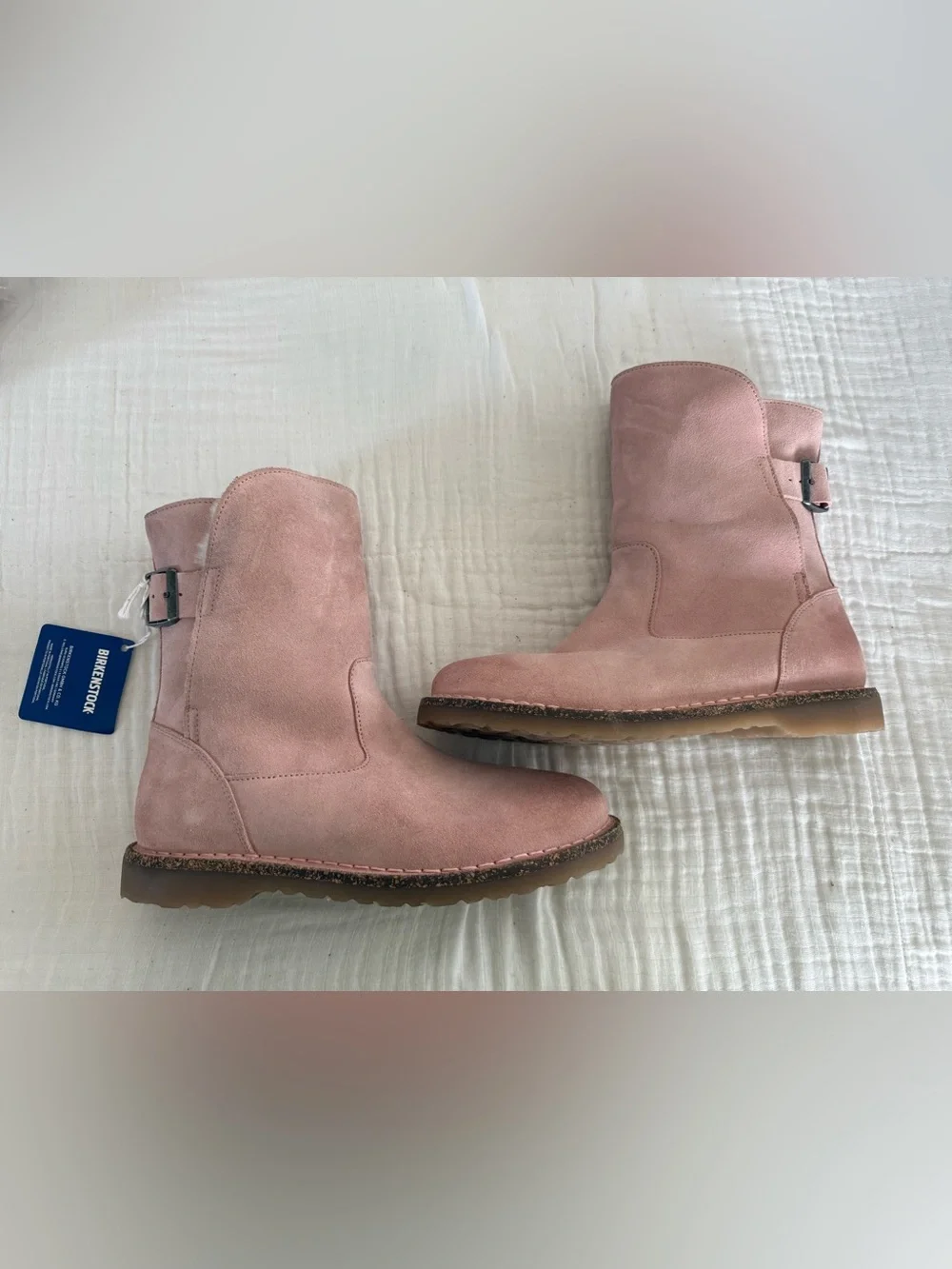 NWT Birkenstock Uppsala Shearling Suede Leather Boot Size 38 Regular/Wide